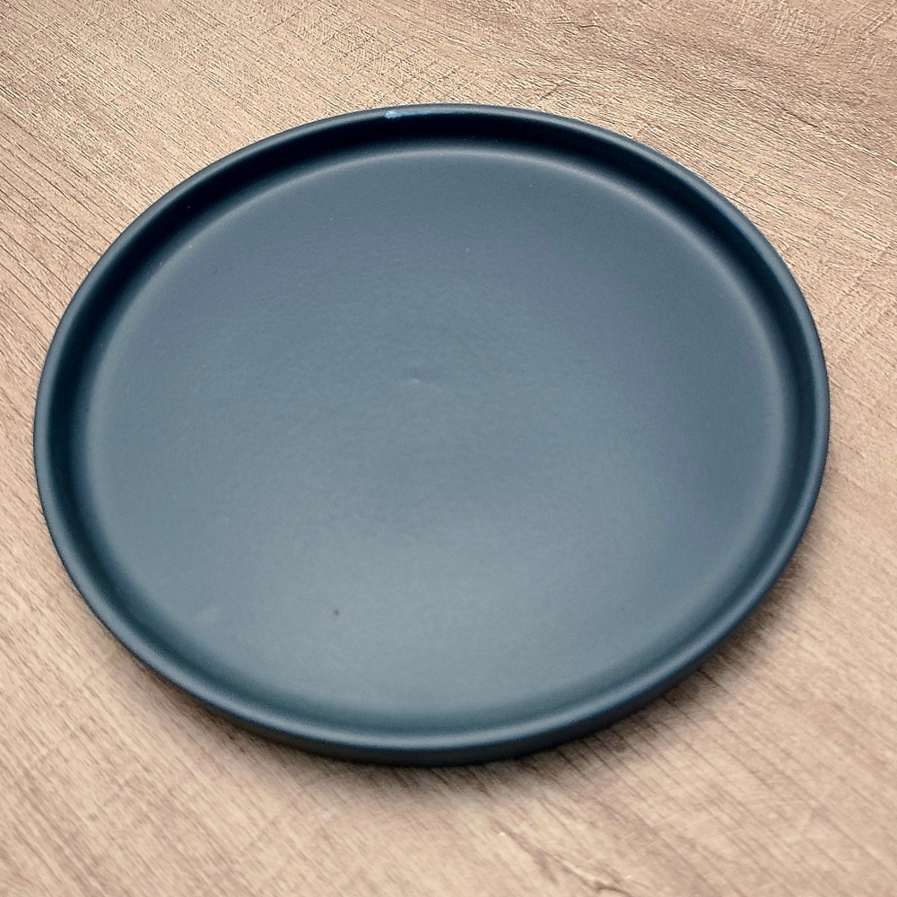 NEW Modern Blue Circle Round Ceramic Decorative Tray/Dish/Display Home Decor